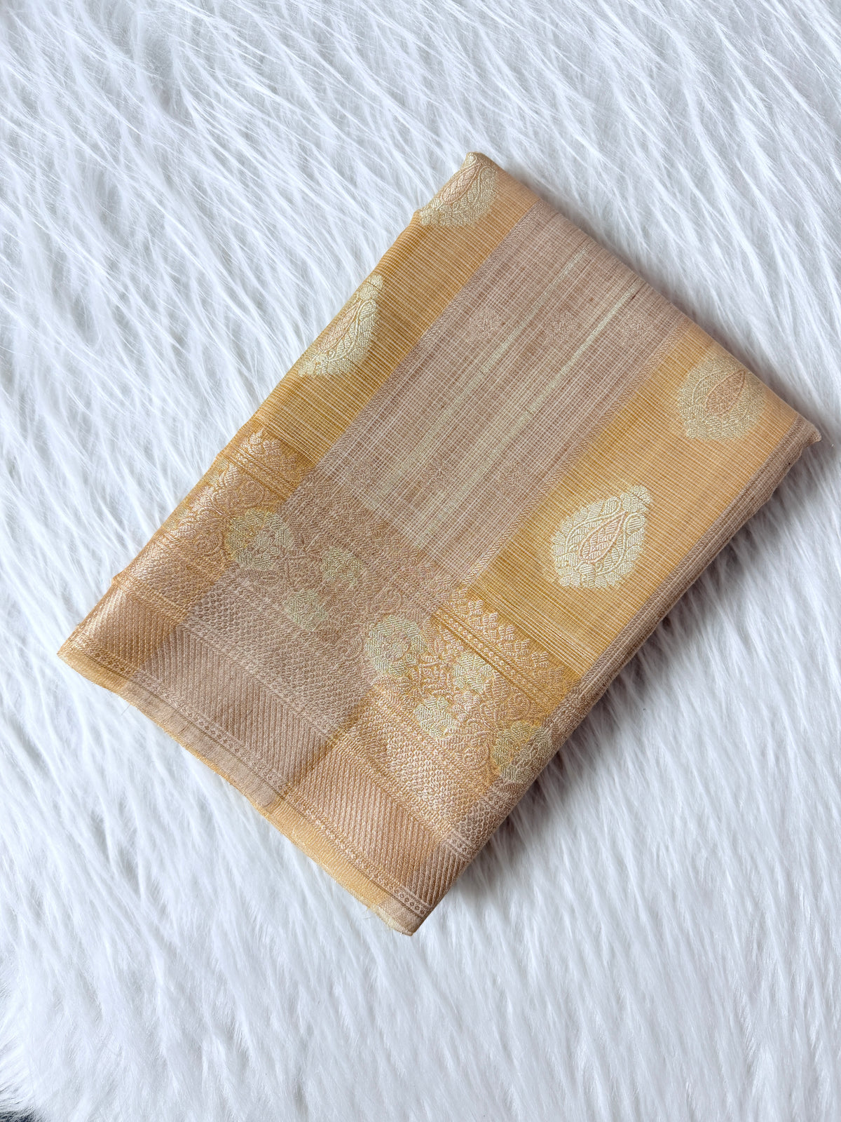 Banarasi Kora Elegant Patti (Stripe) Weaving