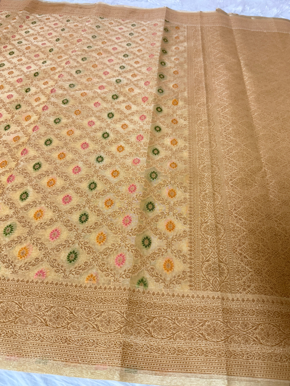 Gold Tissue Banarasi
